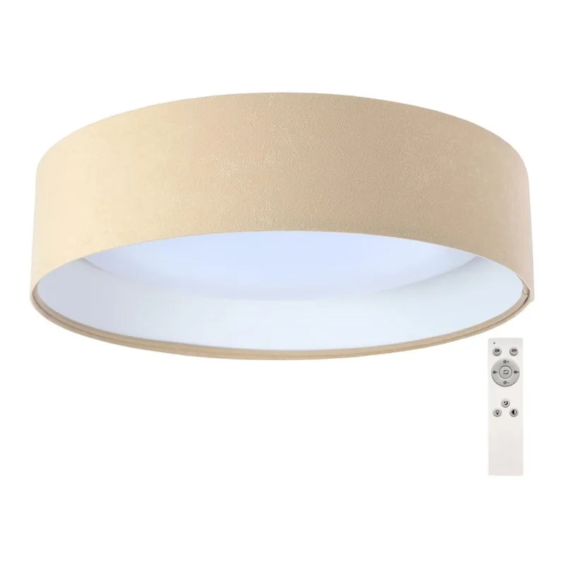 LED Stmívatelné stropní svítidlo SMART GALAXY LED/24W/230V pr. 44 cm béžová/bílá 3000-6500K + dálkové ovládání Cenově Výhodný
