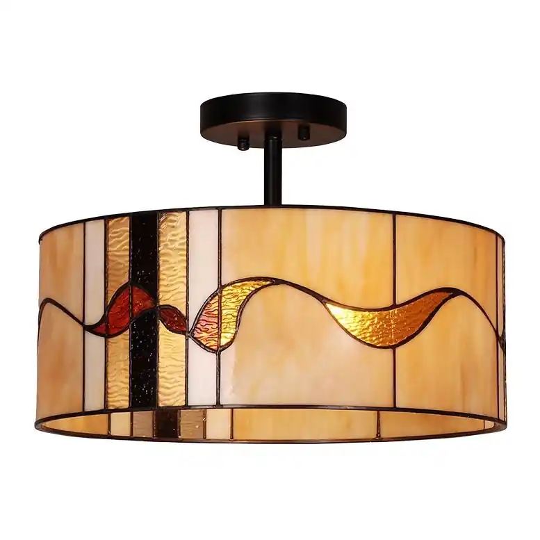 Originální Prezent 212 - Lustr na tyči TIFFANY 2xE27/60W/230V