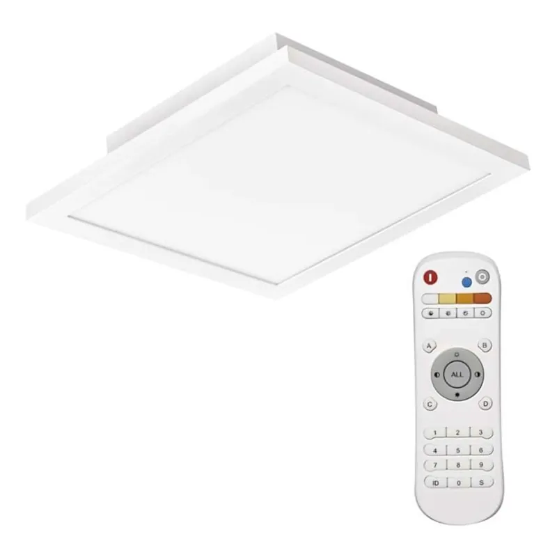 Ověřený LED Stmívatelné stropní svítidlo LED/20W/230V + dálkové ovládání čtverec 2700K-6000K