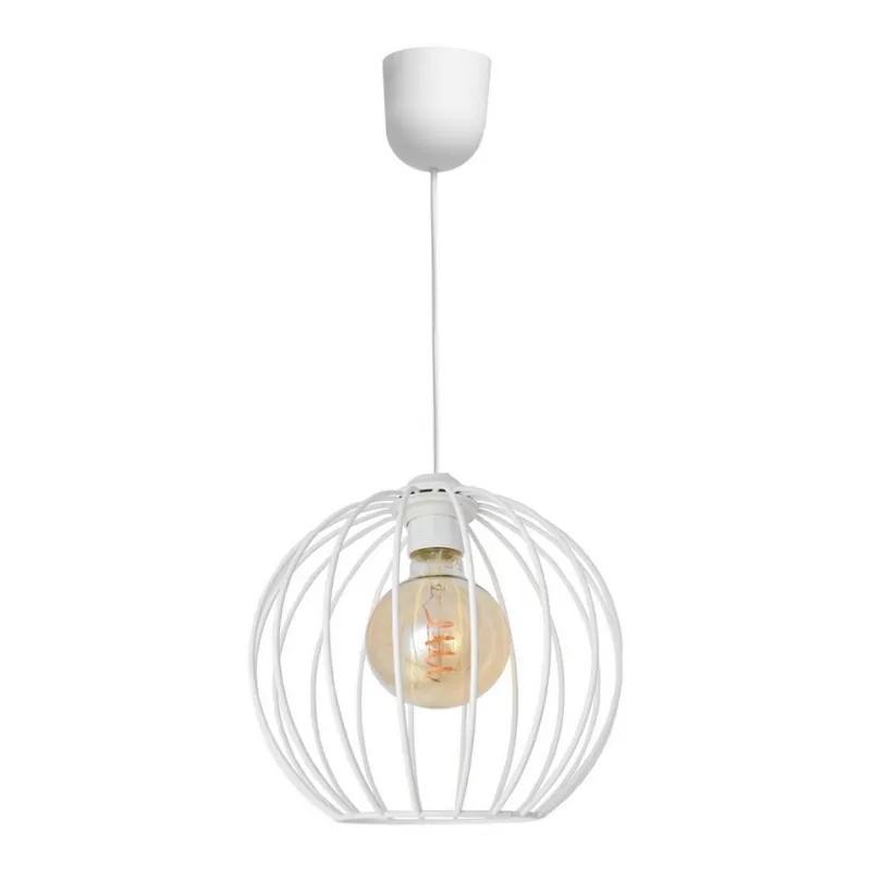 Levný Lustr na lanku MERCURE 1xE27/15W/230V bílá