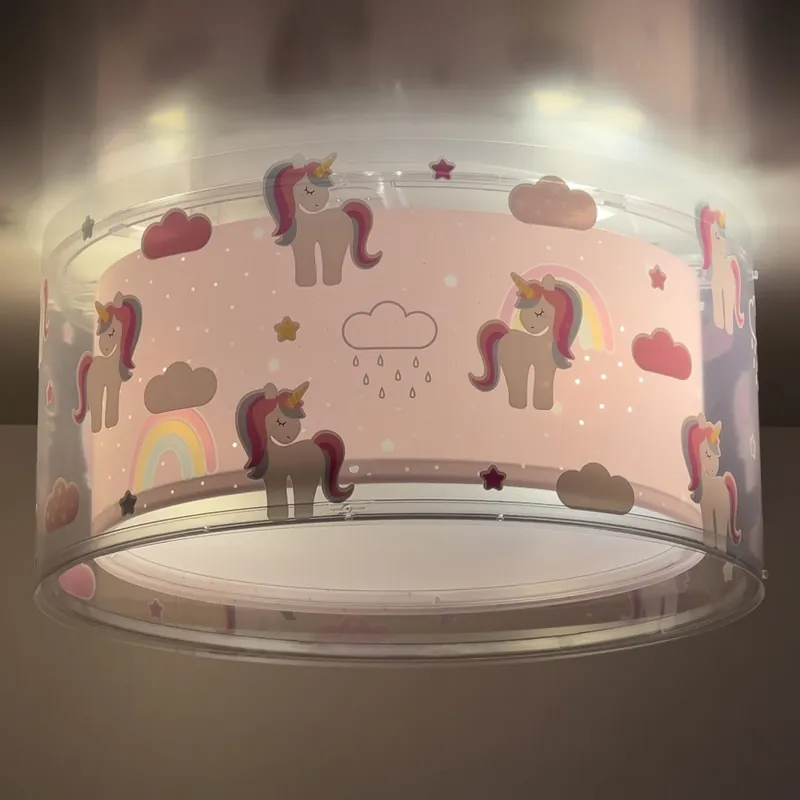 Oblíbený Dalber 41596 - Dětské stropní svítidlo UNICORNS 2xE27/60W/230V