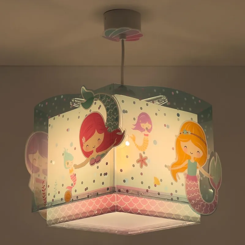 Odeslání Ihned Dalber 63442 - Dětský lustr MERMAIDS 1xE27/60W/230V