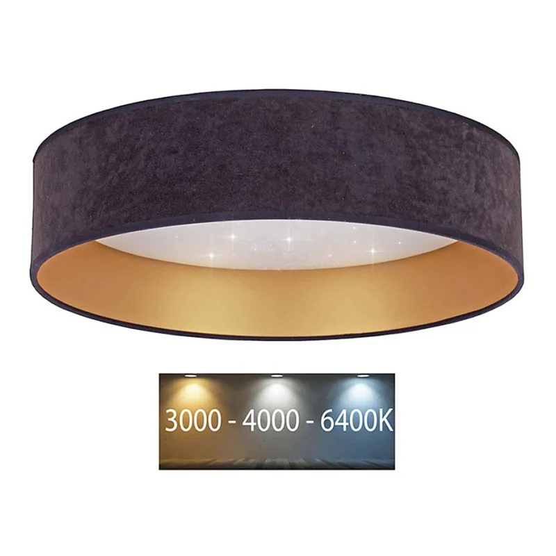 Cenová Bomba Brilagi - LED Stropní svítidlo VELVET STAR LED/24W/230V pr. 40 cm 3000K/4000K/6400K šedá/zlatá