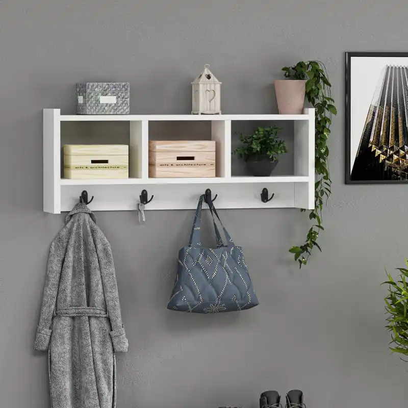 Poslední Šance Nástěnný věšák STAR 35x76 cm bílá