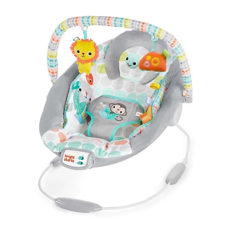 Bright Starts - Dětské vibrující lehátko s melodií WHIMSICAL WILD 3xLR14 Levný