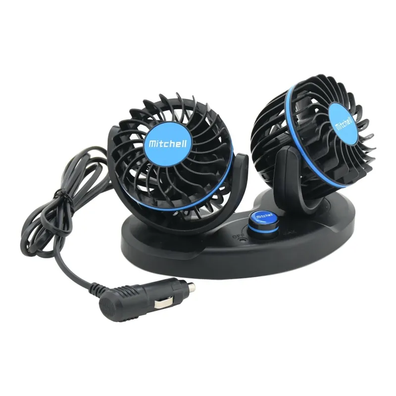 Kup Teď Ventilátor na palubní desku do auta 4W/12V černá