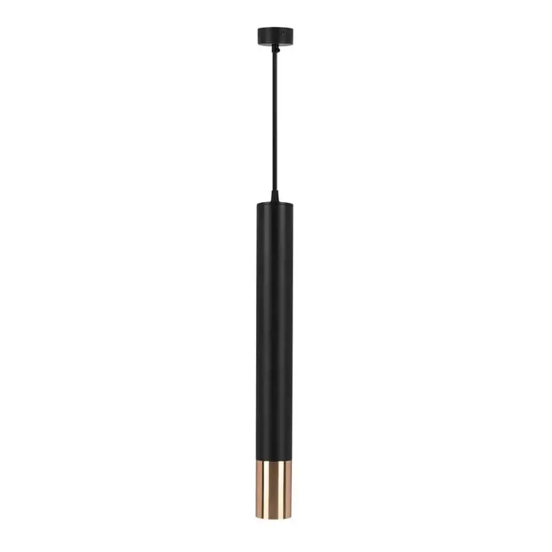 Lustr na lanku 1xGU10/35W/230V 50 cm černá/zlatá Hit Sezóny