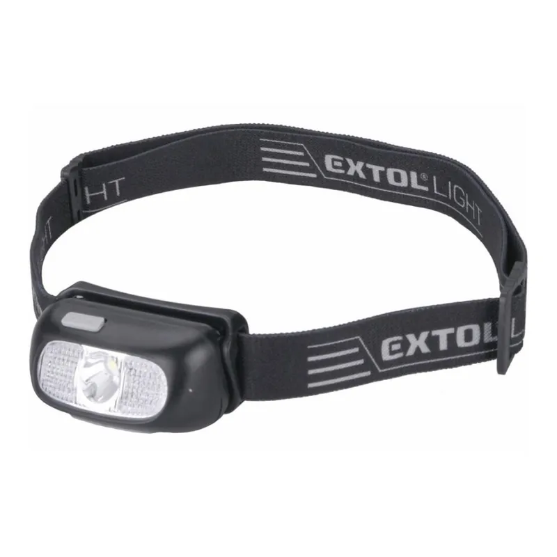 Extol - LED Nabíjecí čelovka LED/5W/1000 mAh/3,7V IPX5 černá Rychlé Dodání