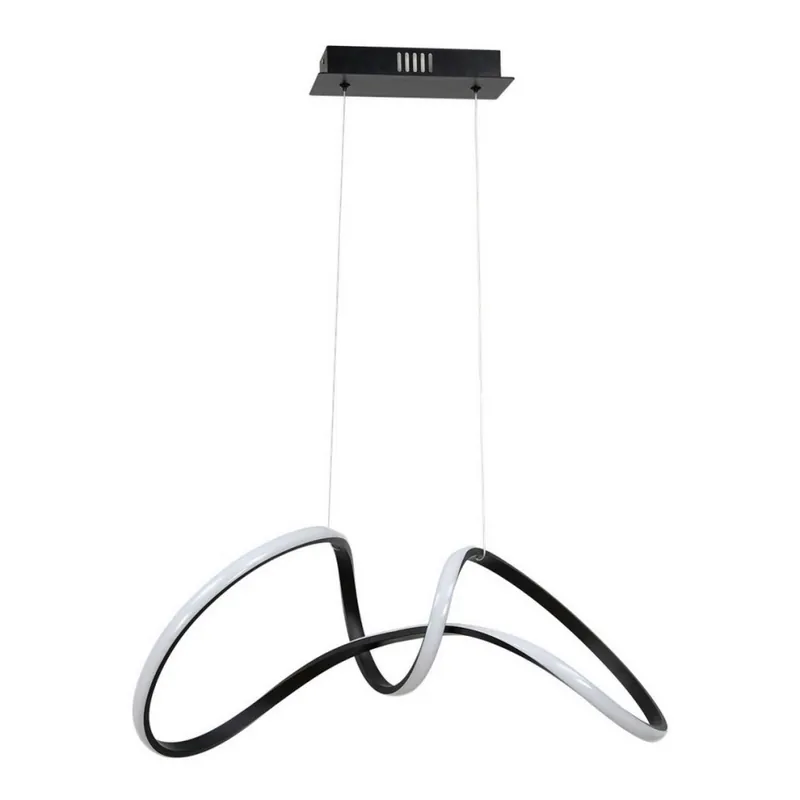 LED Lustr na lanku TESORO LED/48W/230V černá Nejprodávanější