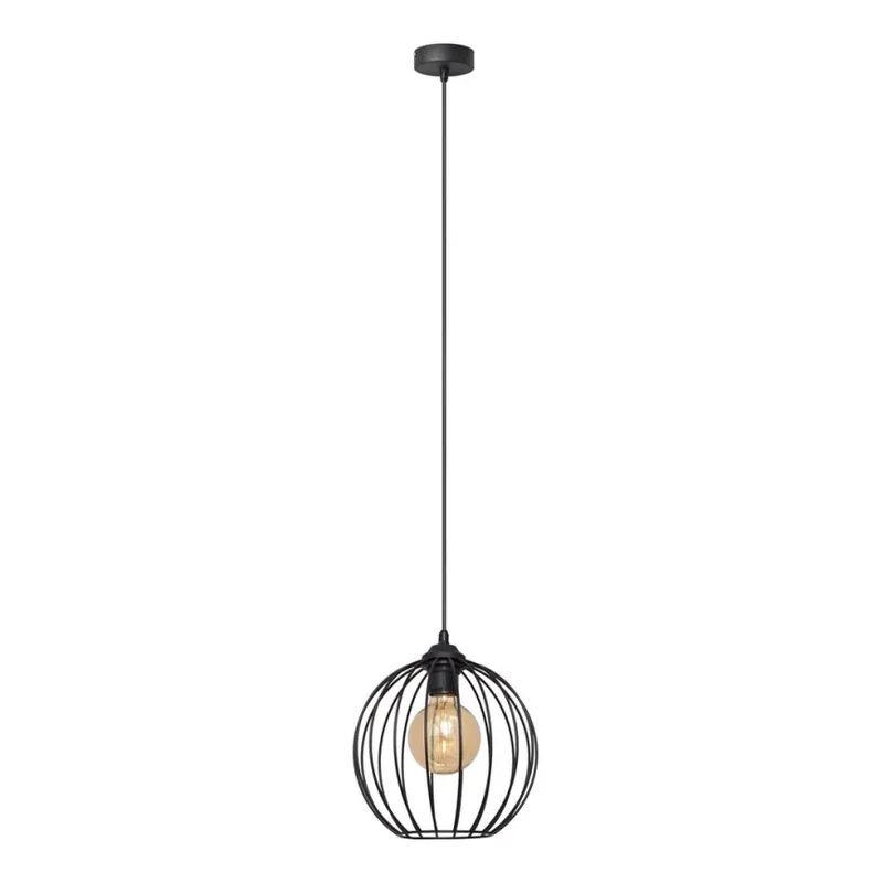 Hit Sezóny Lustr na lanku MERCURE 1xE27/15W/230V pr. 24 cm černá