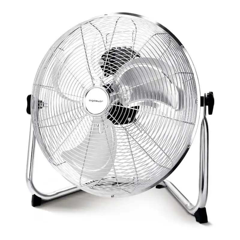 Aigostar - Podlahový ventilátor 60W/230V 44,5 cm lesklý chrom Akční Cena