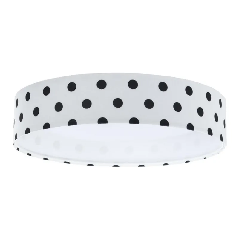 Výhodná Nabídka LED Dětské stropní svítidlo GALAXY KIDS LED/24W/230V puntíky bílá/černá