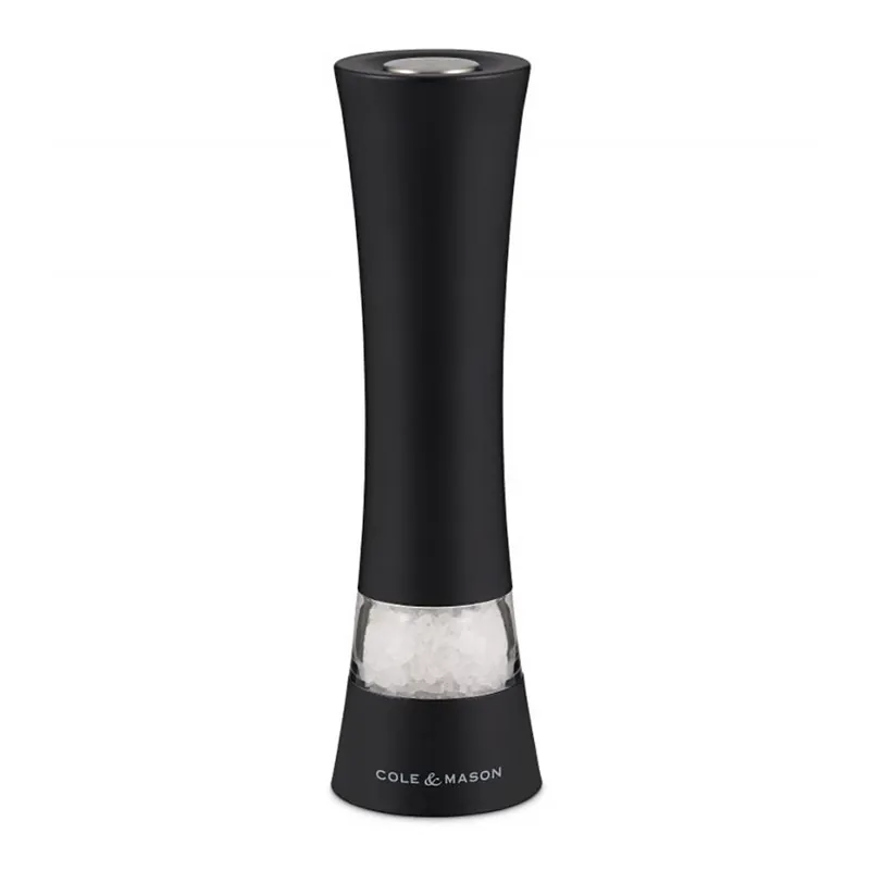 Cole&Mason - Elektrický mlýnek na na sůl nebo pepř BURFORD 4xAAA 18 cm černá Kup Teď
