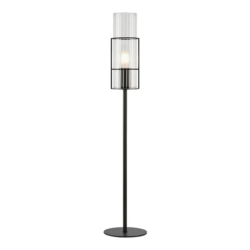 Časově Omezené Markslöjd 108556 - Stolní lampa TUBO 1xE14/40W/230V 65 cm černá/čirá