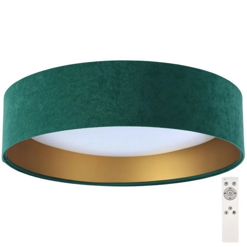 LED Stmívatelné stropní svítidlo SMART GALAXY LED/24W/230V pr. 44 cm zelená/zlatá 3000-6500K + dálkové ovládání Nízká Cena