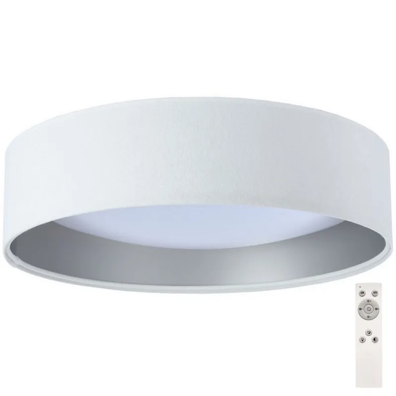 LED Stmívatelné stropní svítidlo SMART GALAXY LED/24W/230V pr. 44 cm bílá/stříbrná 3000-6500K + dálkové ovládání Nejprodávanější