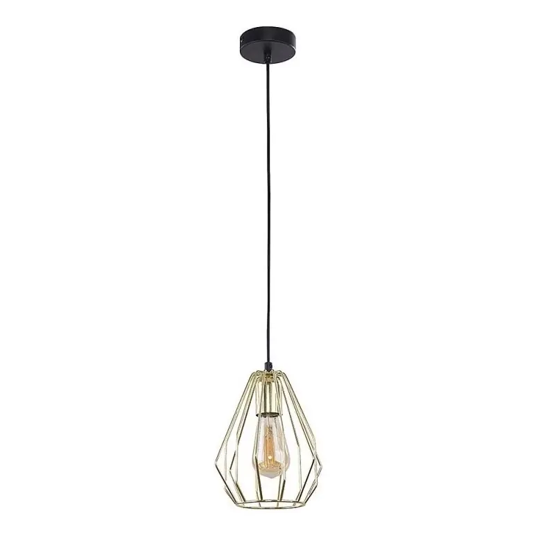 Super Cena Lustr na lanku BRYLANT 1xE27/60W/230V zlatá