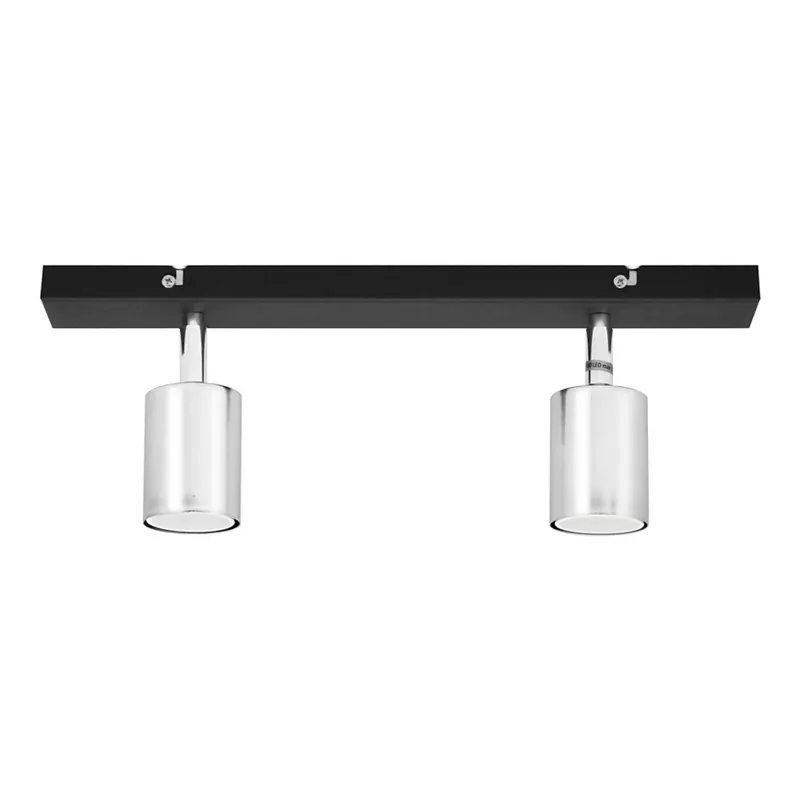 LED Bodové svítidlo TUNE 2xGU10/4,8W/230V matný chrom/černá Vysoce Kvalitní