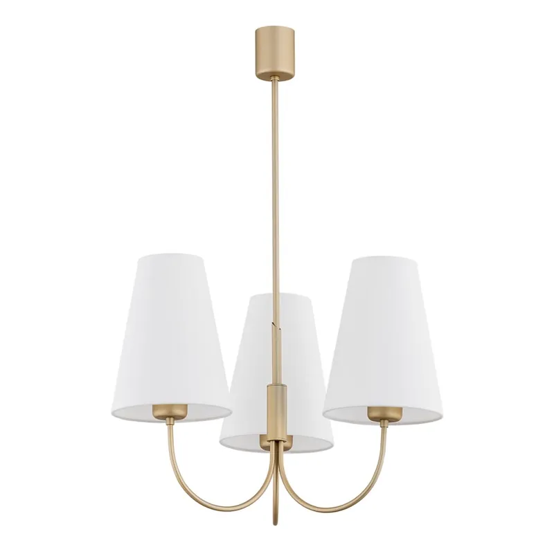 Výhodná Nabídka Argon 6267 - Lustr na tyči SAFIANO 3xE27/15W/230V zlatá