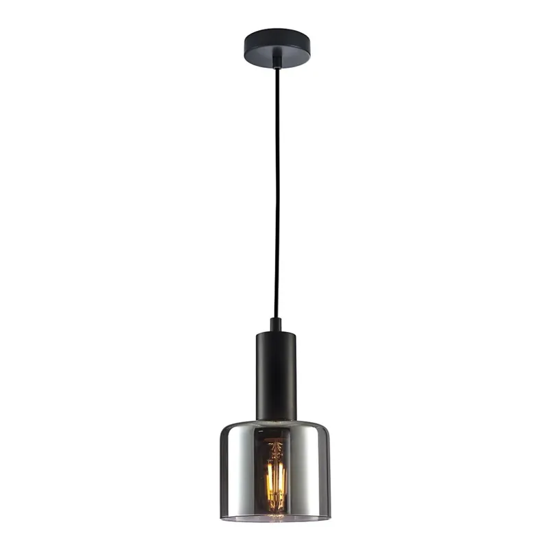 Finální Výprodej ITALUX - Lustr na lanku SANTIA 1xE27/40W/230V černá
