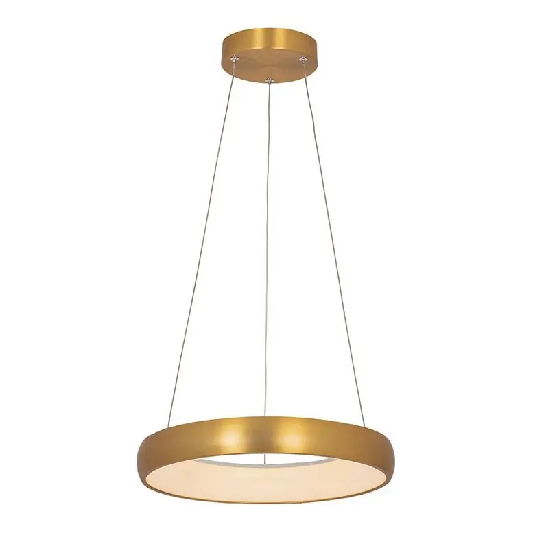 Dokud Zásoby Vydrží Zambelis 2046 - LED Stmívatelný lustr na lanku LED/30W/230V pr. 40 cm zlatá