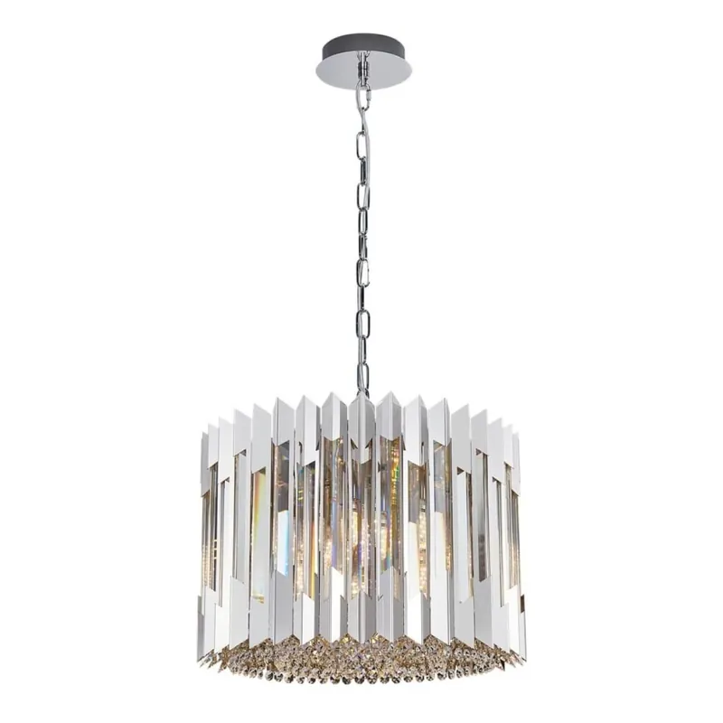 Výprodej Křišťálový lustr na řetězu RITZ 7xE14/40W/230V lesklý chrom