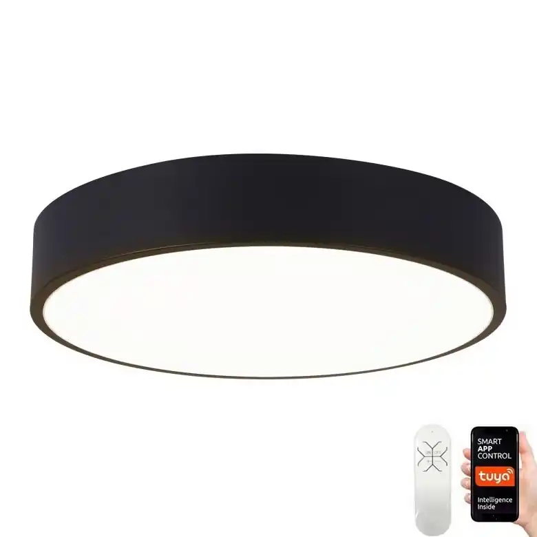 Akční Nabídka Immax NEO 07201L - LED Stmívatelné stropní svítidlo RONDATE LED/28W/230V černá Tuya + dálkové ovládání
