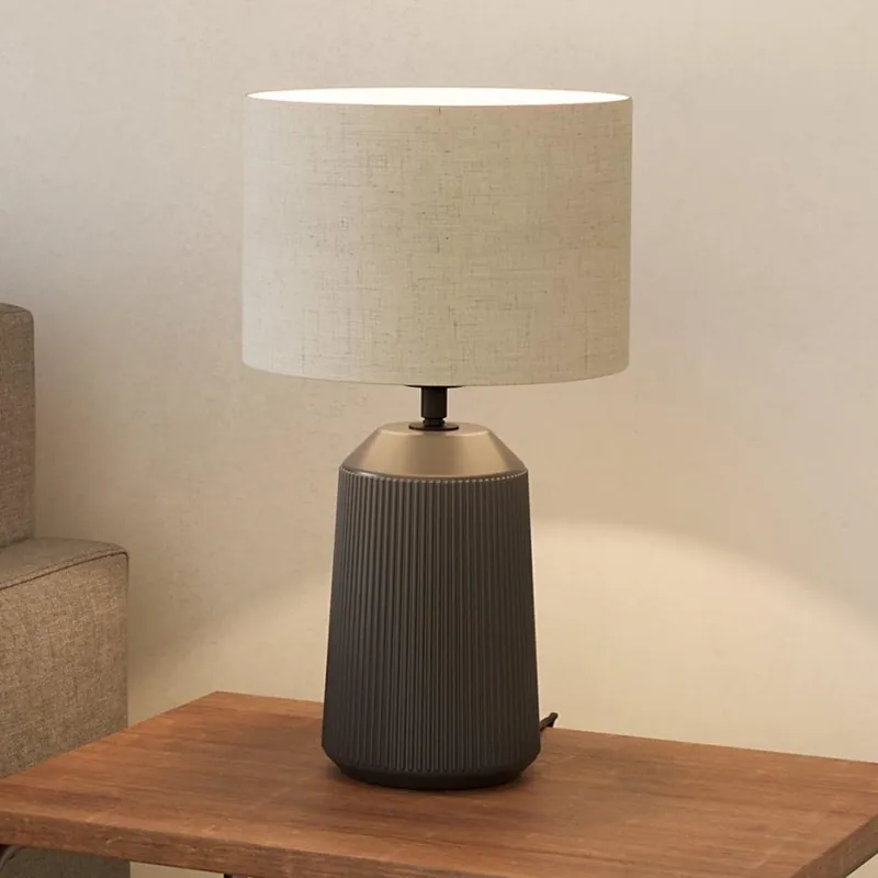 Eglo - Stolní lampa 1xE27/40W/230V šedá Rychlé Dodání