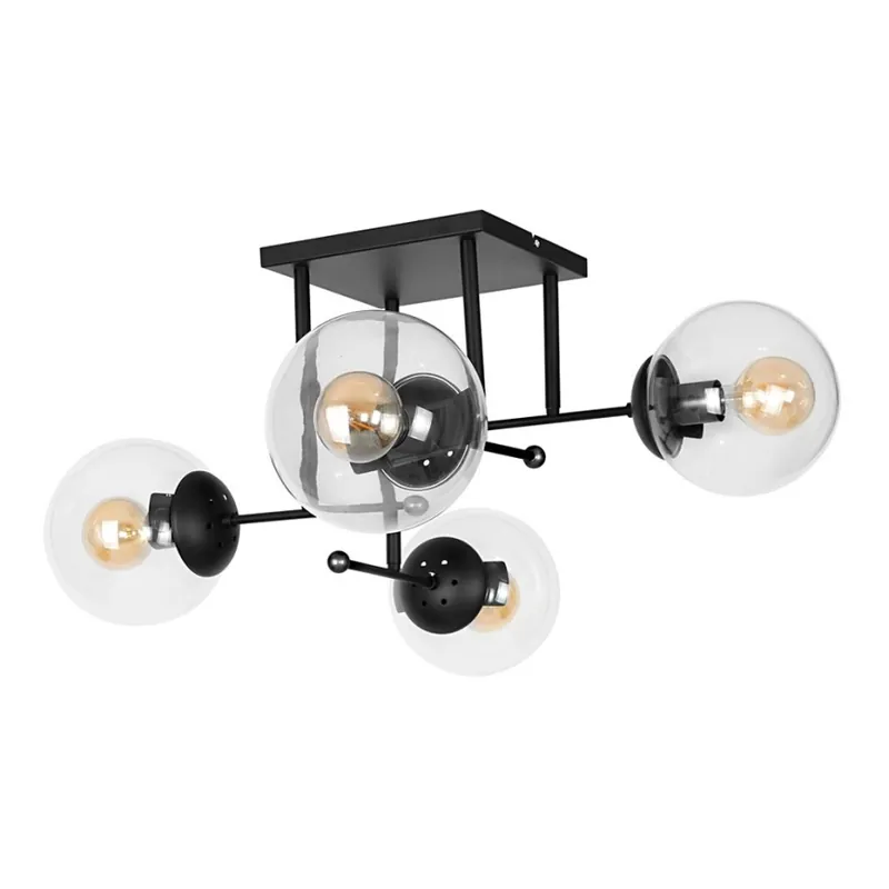 Ověřený Lustr na tyči HAMAR 4xE27/60W/230V
