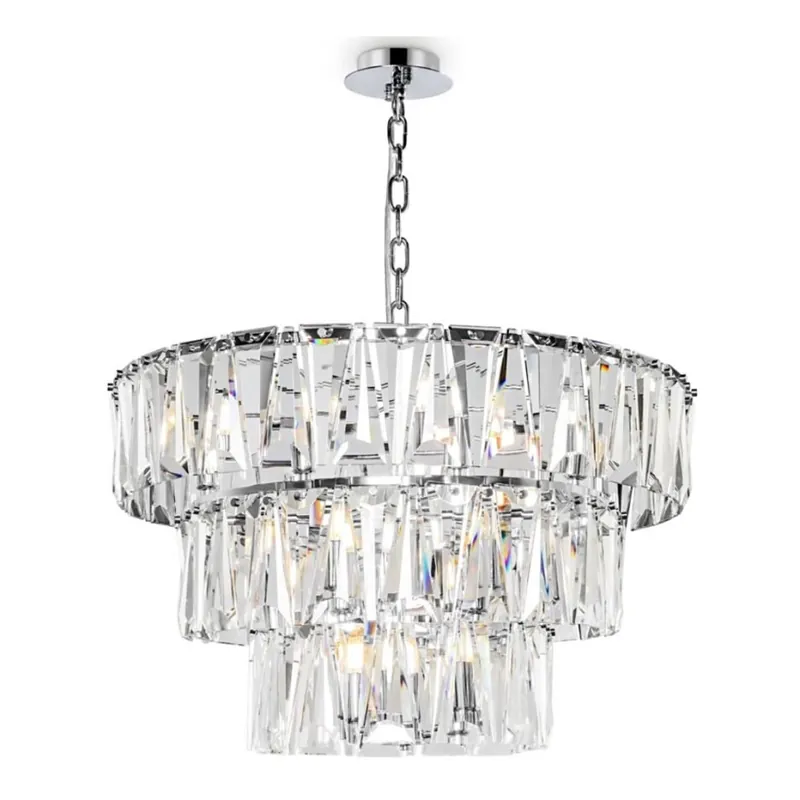 Maytoni MOD043PL-18CH - Lustr na řetězu PUNTES 18xE14/40W/230V lesklý chrom Nejlepší Cena