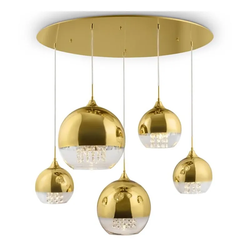Maytoni P140-PL-170-5-G - Lustr na lanku FERMI 5xE27/60W/230V zlatá Odeslání Ihned