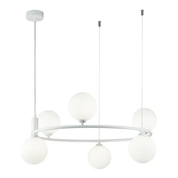 Maytoni MOD013PL-06W - Lustr na lanku RING 6xG9/25W/230V bílá Originální