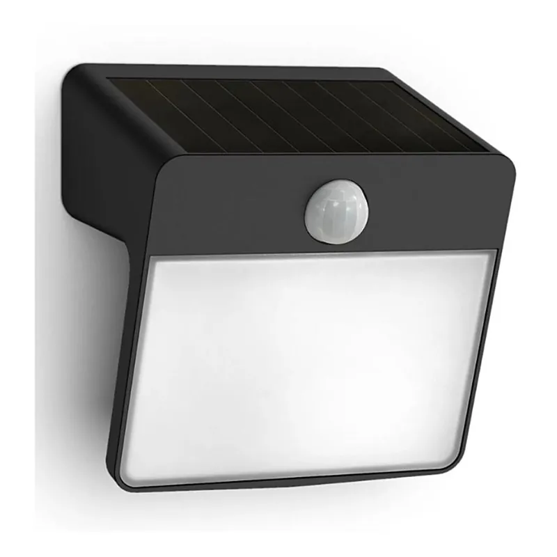 Akční Cena Philips - LED Solární nástěnné svítidlo se senzorem pohybu a soumraku YARIXA LED/2,2W/3,7V 600 mAh IP44