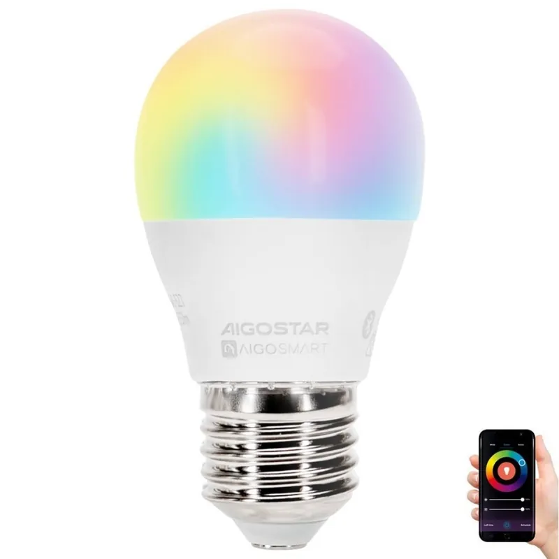 LED RGBW Stmívatelná žárovka G45 E27/6,5W/230V 2700-6500K - Aigostar Originální
