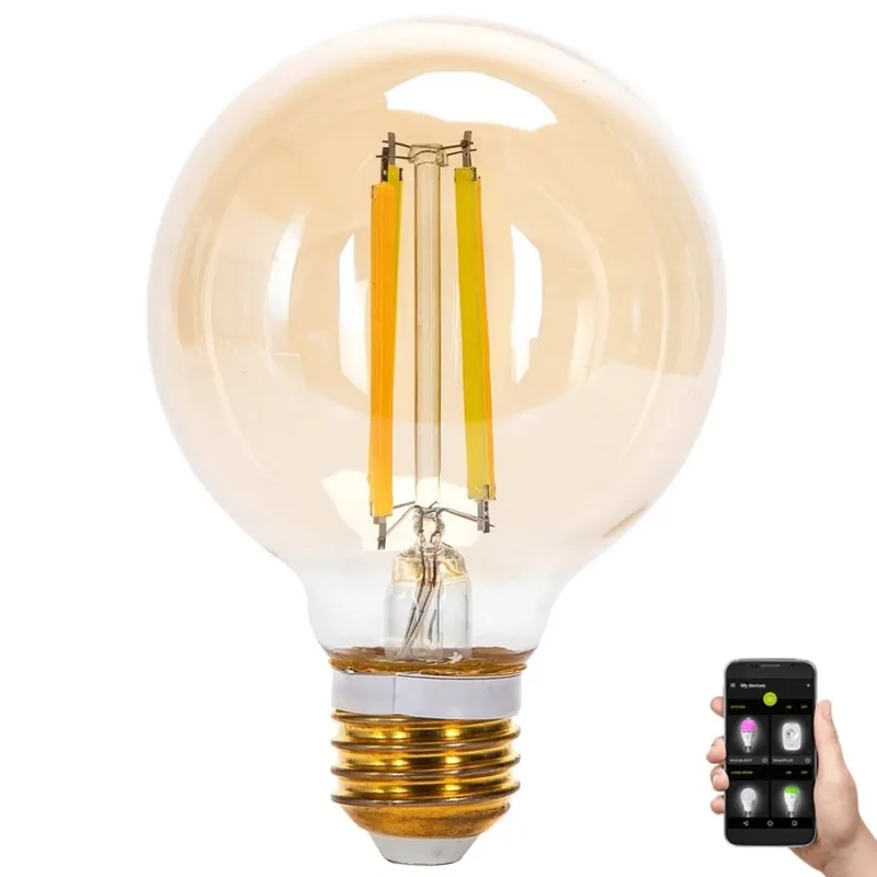 Jen Po Omezenou Doba LED Stmívatelná žárovka FILAMENT MESH Smart G80 E27/6W/230V 2700-6500K - Aigostar