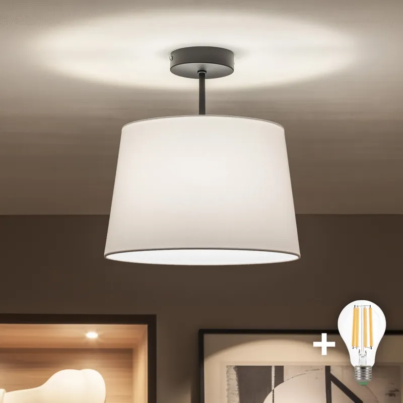 Brilagi - LED Přisazený lustr CERIA 1xE27/60W/230V pr. 30 cm černá/bílá Finální Výprodej