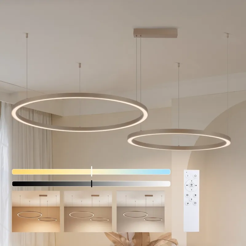 Brilagi - LED Stmívatelný lustr na lanku PORTOFINO LED/98W/230V 3000-6000K béžová + dálkové ovládání Nízká Cena