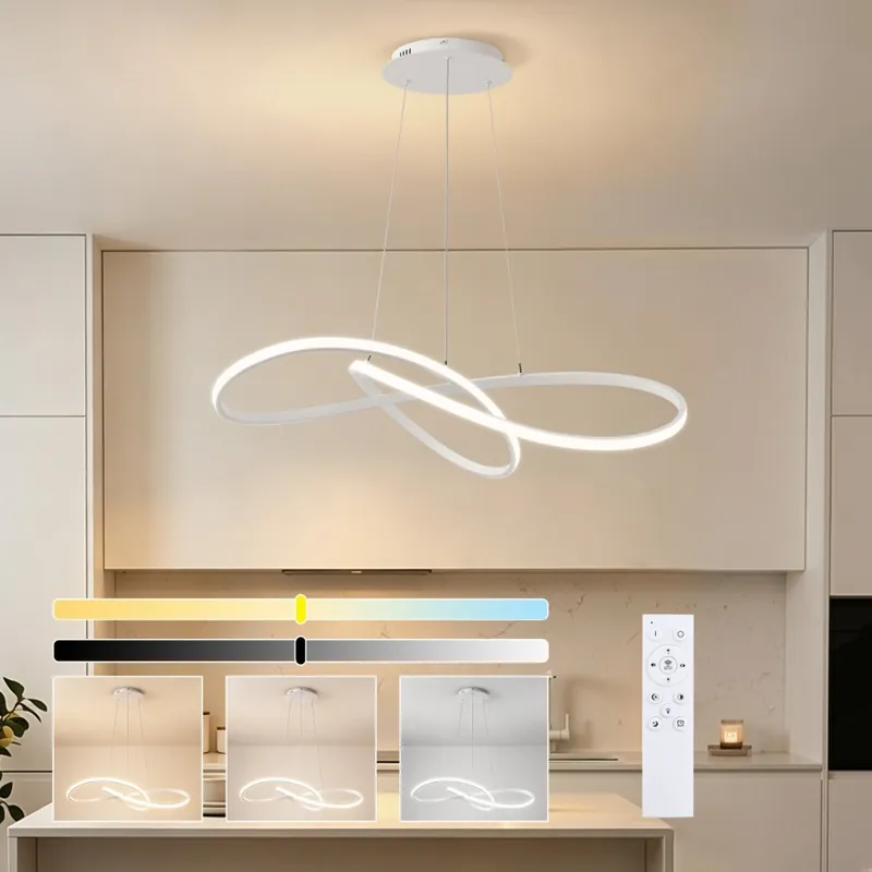 Brilagi - LED Stmívatelný lustr na lanku INFINITY LED/80W/230V 3000-6000K 80x80 cm bílá + dálkové ovládání Top Prodej