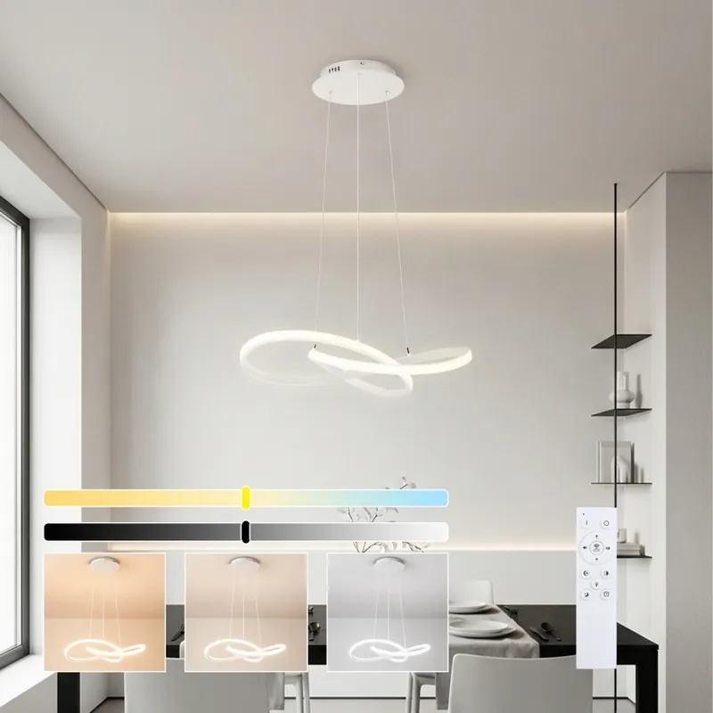 Cenová Bomba Brilagi - LED Stmívatelný lustr na lanku INFINITY LED/55W/230V 3000-6000K 50x50 cm bílá + dálkové ovládání