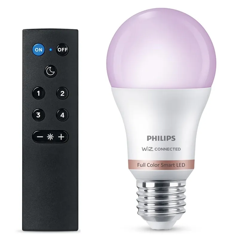 Kup Teď LED RGB Stmívatelná žárovka Philips SMART A60 E27/8,5W/230V 2200-6500K + dálkové ovládání