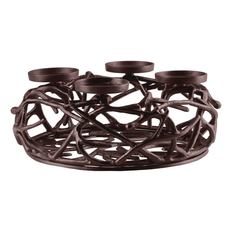 Nejprodávanější Eglo 422731 - Svícen OROQUIETA 13,5x35 cm hnědá