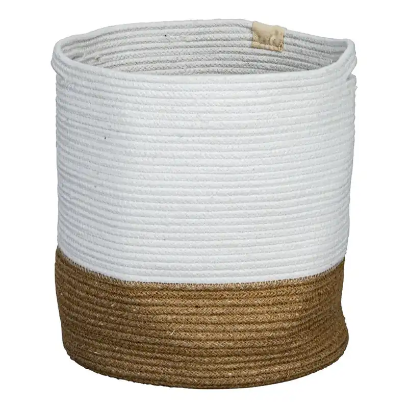 Eglo 426501 - Dekorační koš TOYAMA 40x35 cm bílá/béžová Cenová Bomba