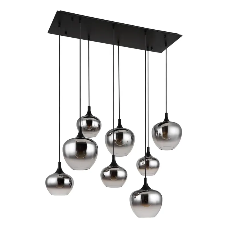 Globo - Lustr na lanku 8xE27/40W/230V černá Nejlepší Volba