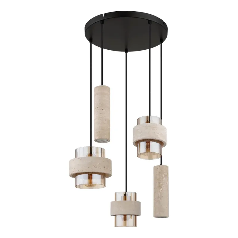 Globo - Lustr na lanku 3xE27/40W/230V + 2xGU10/10W Ověřený