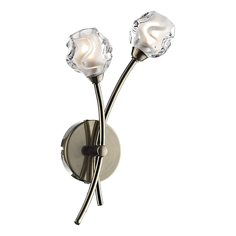 Rychlé Dodání Där Lighting SEA0975 - Nástěnné svítidlo SEATTLE 2xG9/40W/230V mosaz