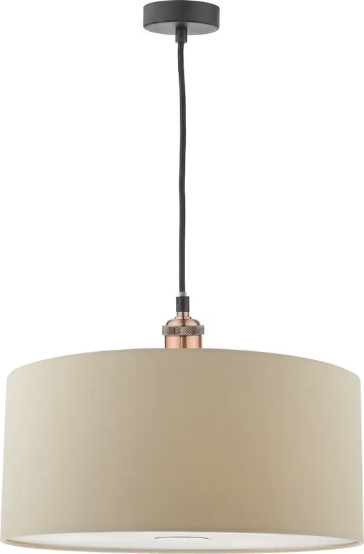 Objednat Nyní Där Lighting RON6529 - Lustr na lanku RONDA 1xE27/60W/230V černá/béžová