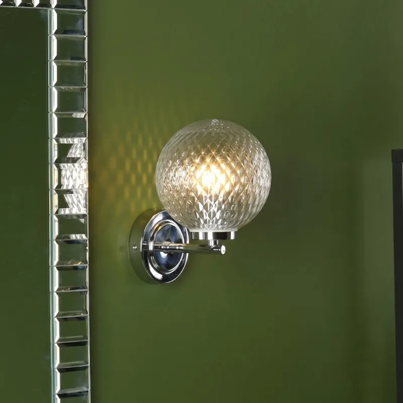 Super Cena Där Lighting WAY0750 - Koupelnová nástěnná lampa WAYNE 1xG9/3W/230V IP44 lesklý chrom