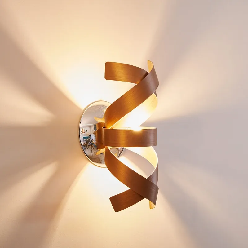 Vysoce Kvalitní Där Lighting RAW0764 - Nástěnné svítidlo RAWLEY 1xG9/25W/230V měděná