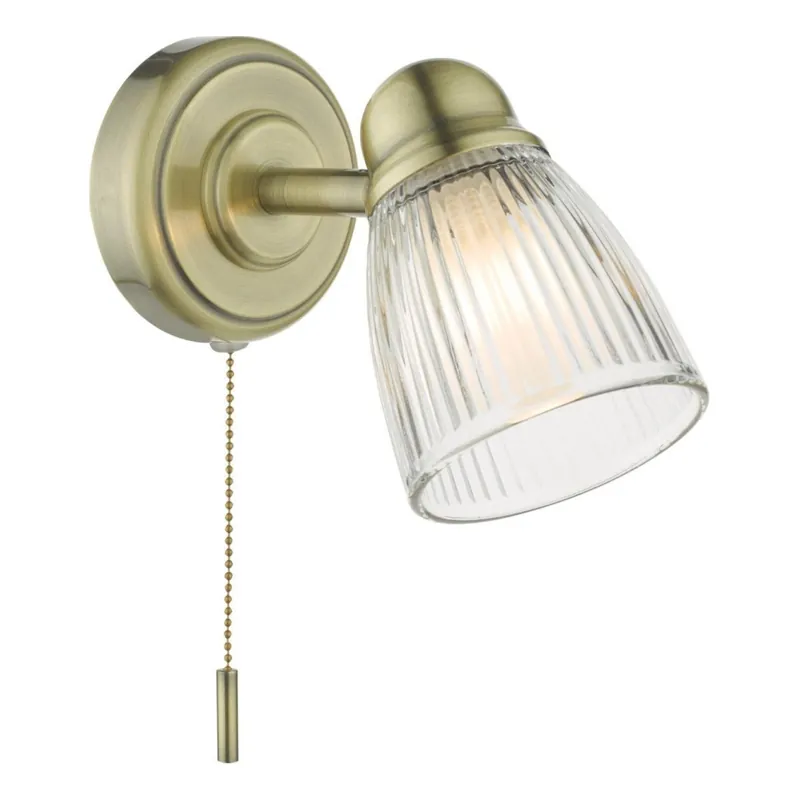 Cenová Bomba Där Lighting CED0775 - Koupelnová nástěnná lampa CEDRIC 1xG9/25W/230V IP44 mosaz