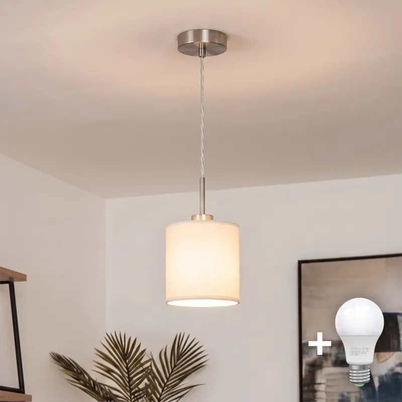 Brilagi - LED Lustr na lanku NUBILA 1xE27/60W/230V pr. 14 cm krémová Top Prodej